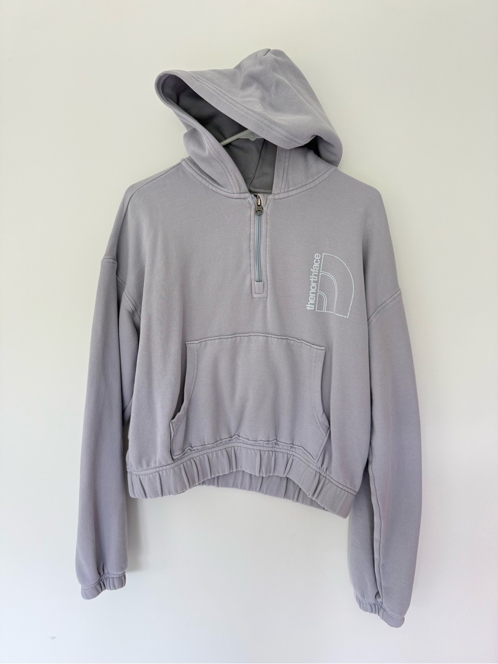 The North Face Lavender Women's Zip-Up Crop Hoodie M